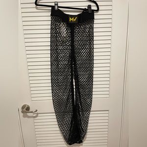 Modus Vivendi Black Mesh Fishnet Pants